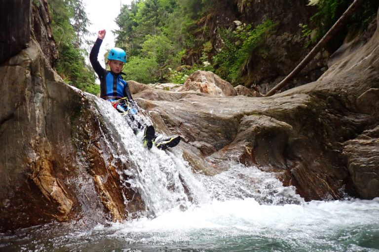Canyoning Wöllaschlucht – Familientour (Level 1)