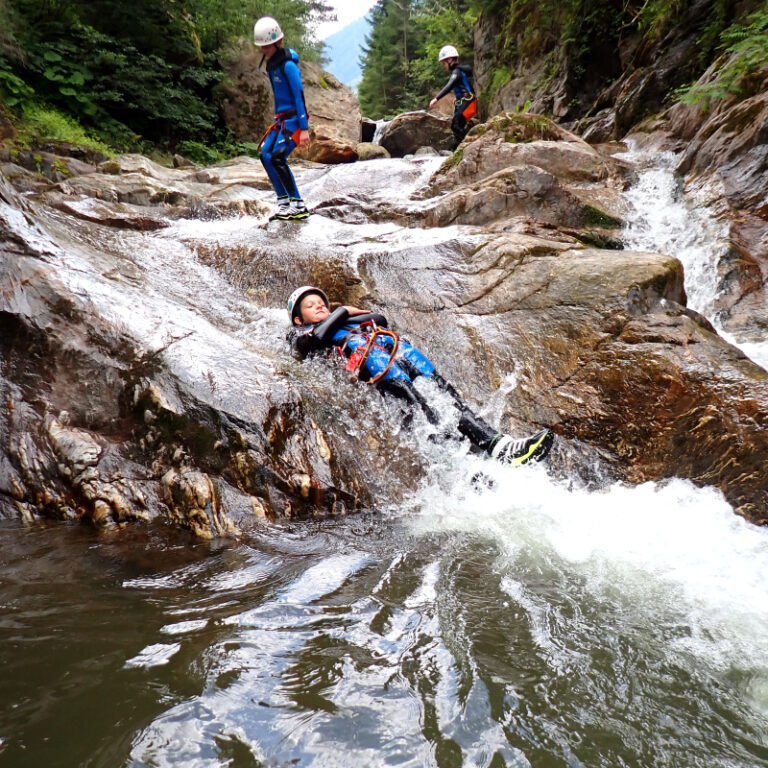 Canyoning Wöllaschlucht – Familientour (Level 1)