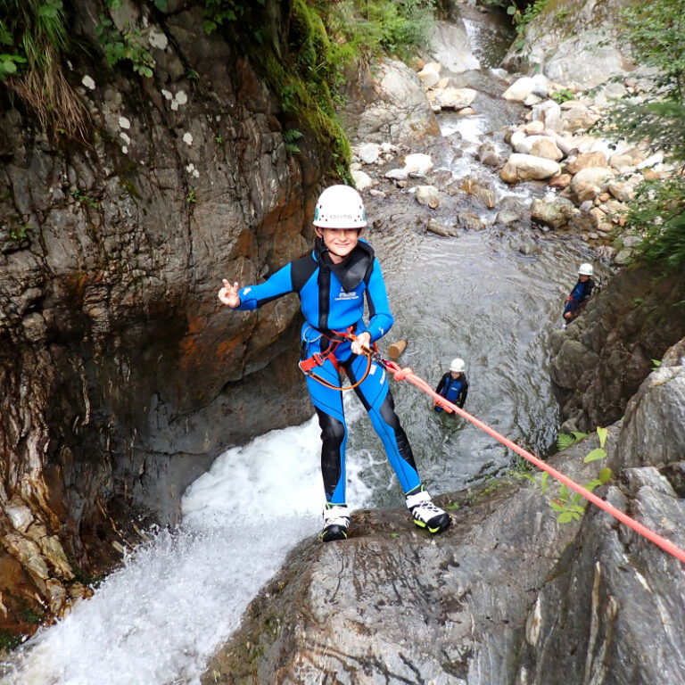 Canyoning Wöllaschlucht – Familientour (Level 1)
